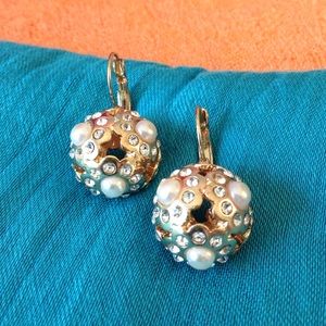 Stella & Dot Pearl Bouquet Earrings